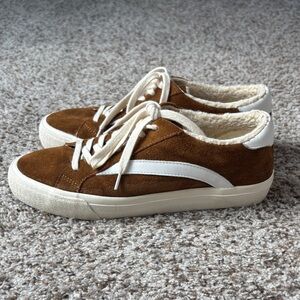 Madewell sidewalk low-top Suede Sneakers